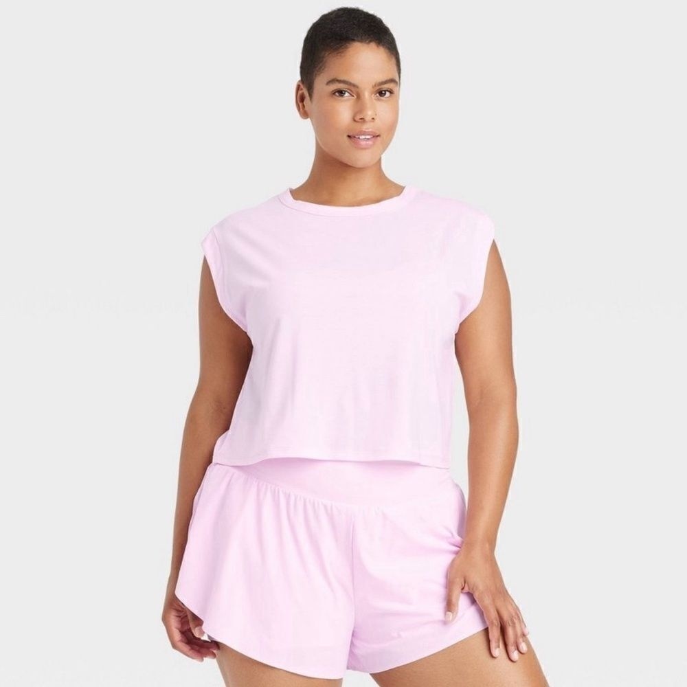 Women's Jersey Relaxed Short Sleeve T-Shirt All In MotionTM Pink XXL